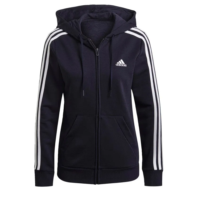 Reformation Women's adidas Essentials French Terry 3-Stripes Full-Zip Hoodie
