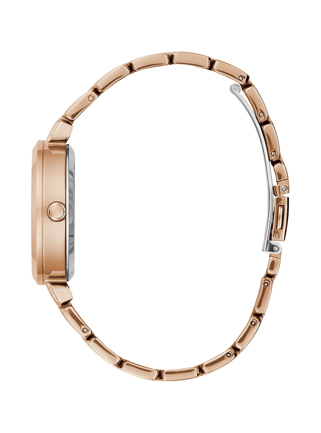 Rose Gold Crystal Clear Glitz Watch Guess