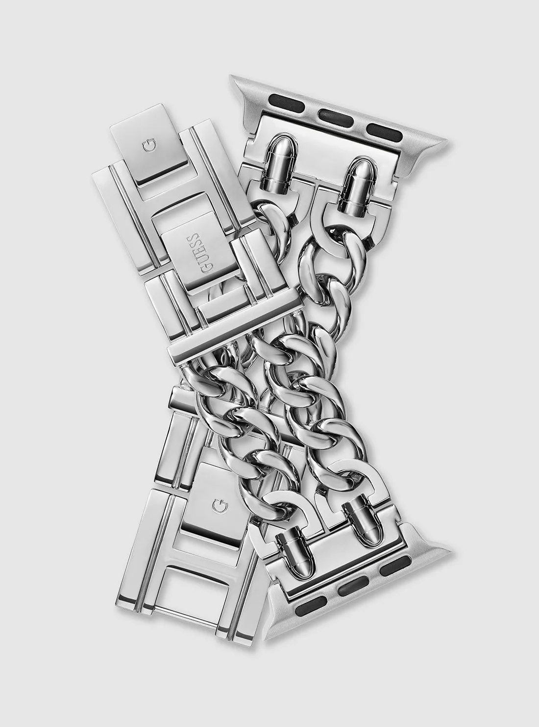 Silver Apple Watch Strap Guess