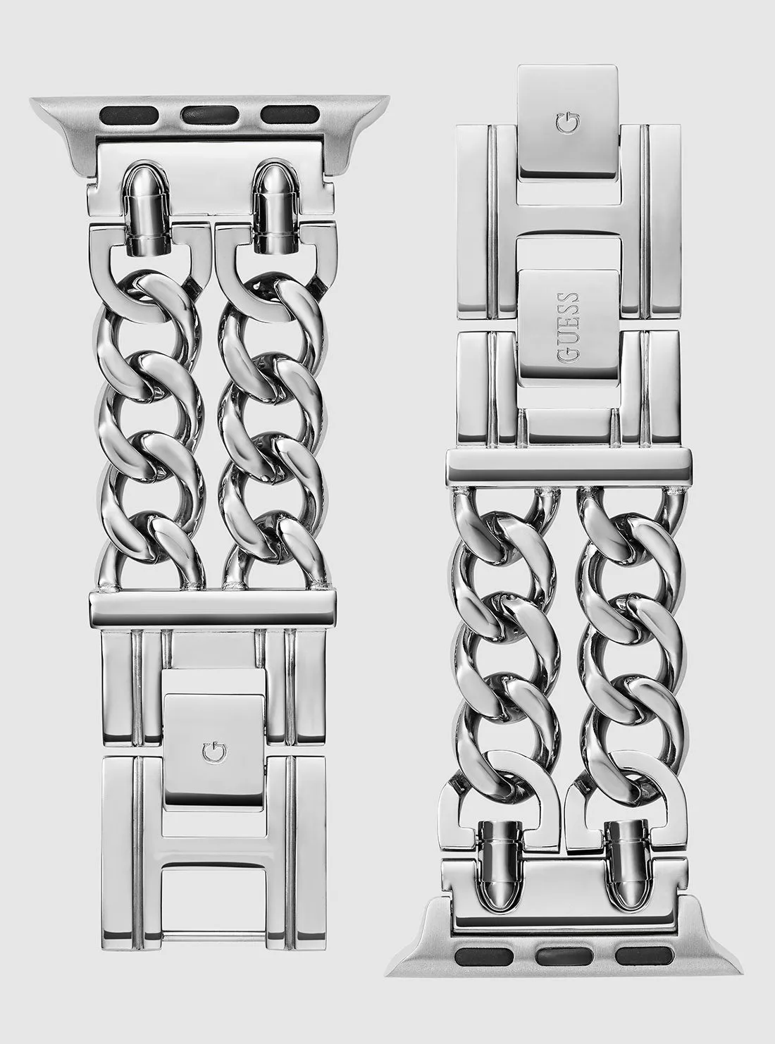 Silver Apple Watch Strap Guess