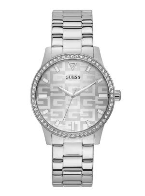 Silver G Check Watch Guess
