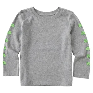Smile Clovers Long Sleeve Toddler Crusher Tee Life is Good