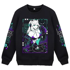 Snowwiiii DJ Neko Crewneck