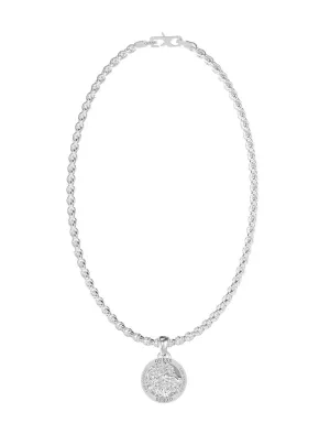 Steel Lion King Necklace Guess
