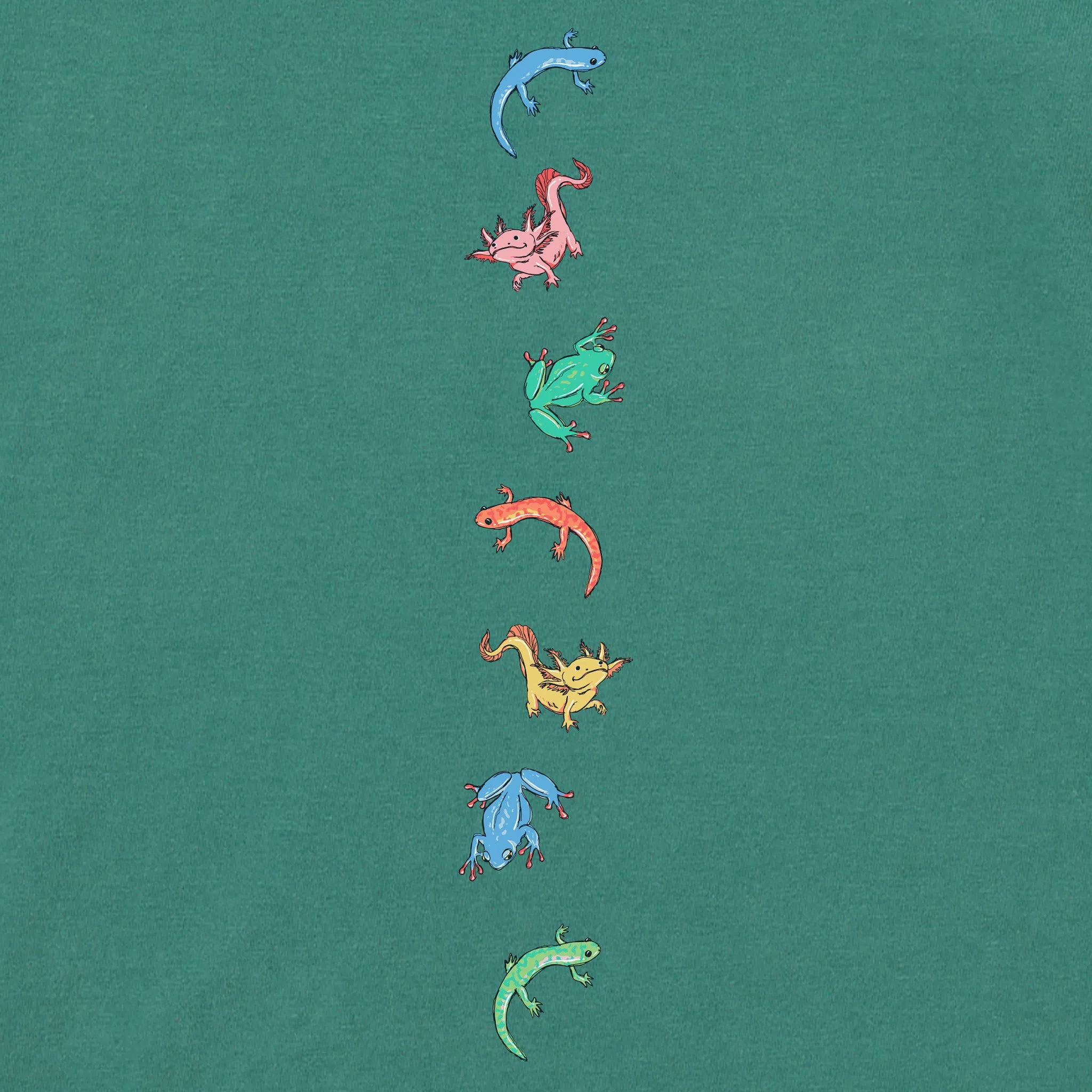 Toddler Amphibian Friends Long Sleeve Crusher Tee Life is Good