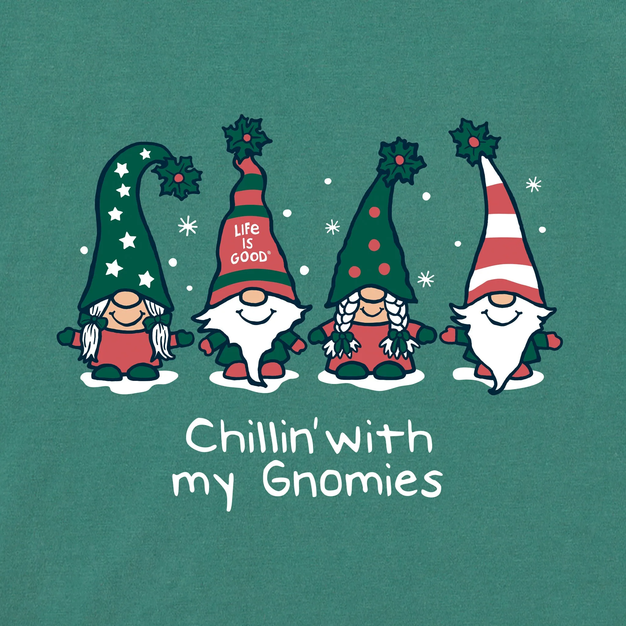 Toddler Chillin' with my Gnomies Fam Long Sleeve Crusher Tee Life is Good