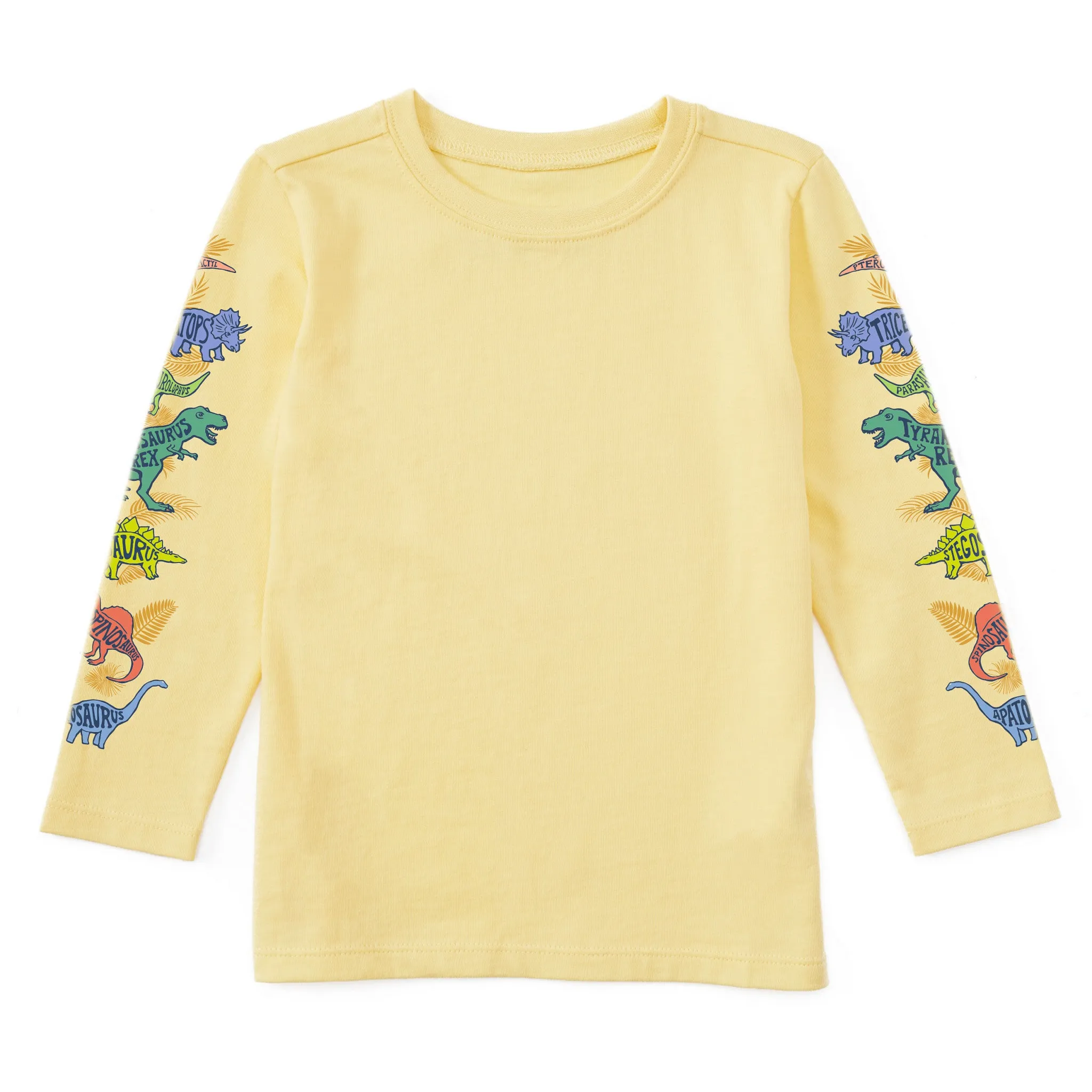 Toddler Dinosaurs Long Sleeve Crusher Tee Life is Good