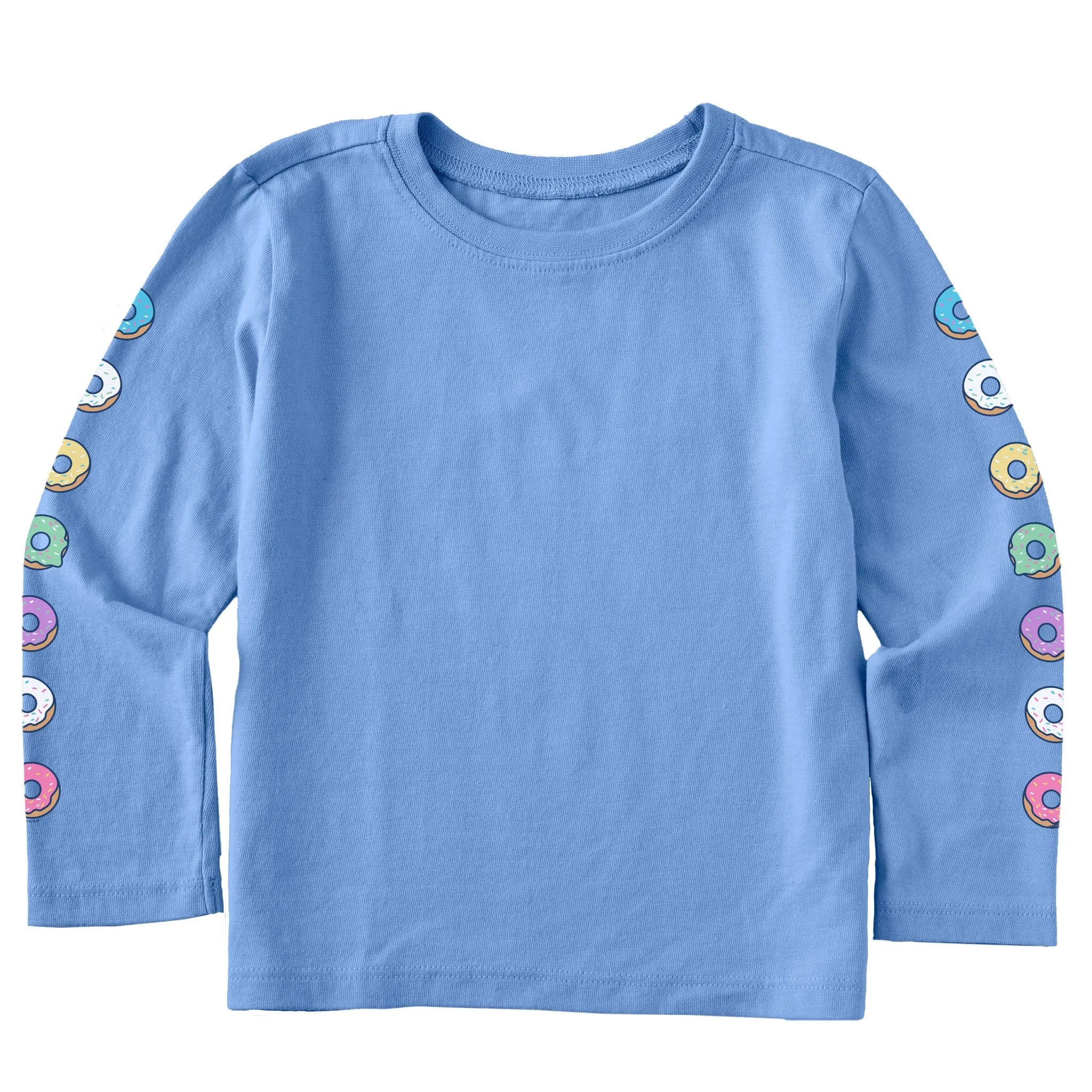 Toddler Donuts Long Sleeve Crusher Tee Life is Good