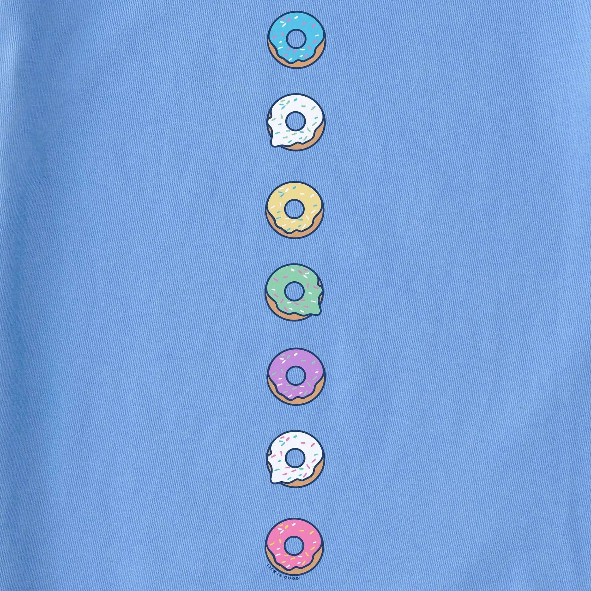 Toddler Donuts Long Sleeve Crusher Tee Life is Good