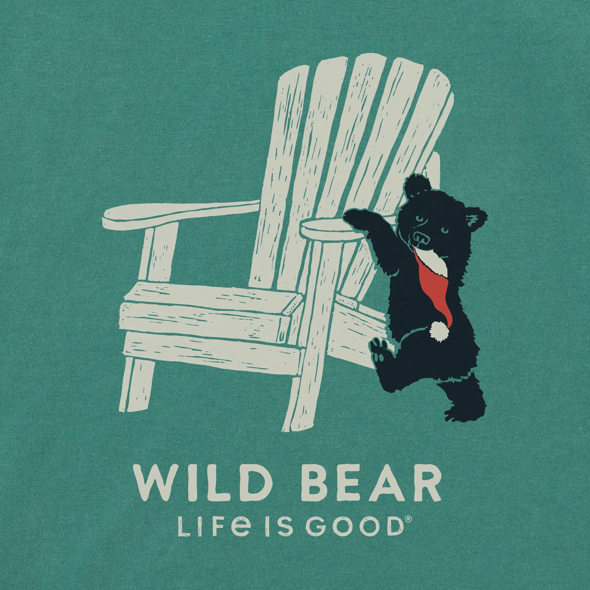 Toddler Holiday Adirondack Wild Bear Long Sleeve Crusher Tee Life is Good