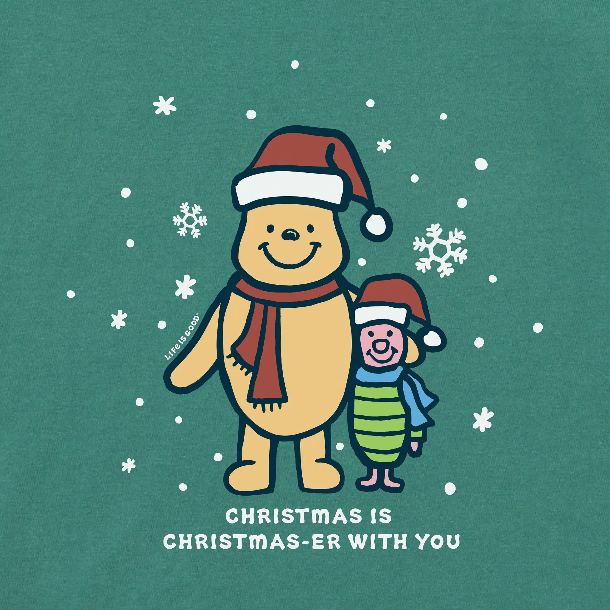 Toddler Winnie & P Christmaser Long Sleeve Crusher Tee Life is Good