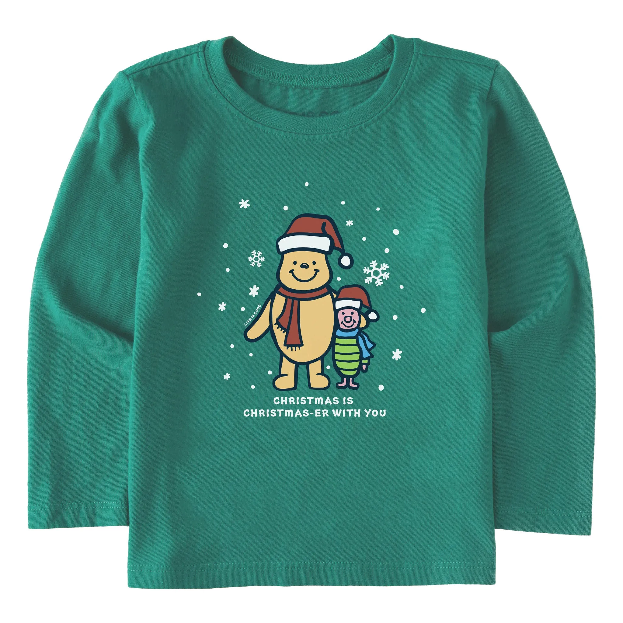 Toddler Winnie & P Christmaser Long Sleeve Crusher Tee Life is Good