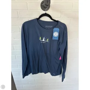 Top Long Sleeve Basic By Life Is Good In Blue, Size: L