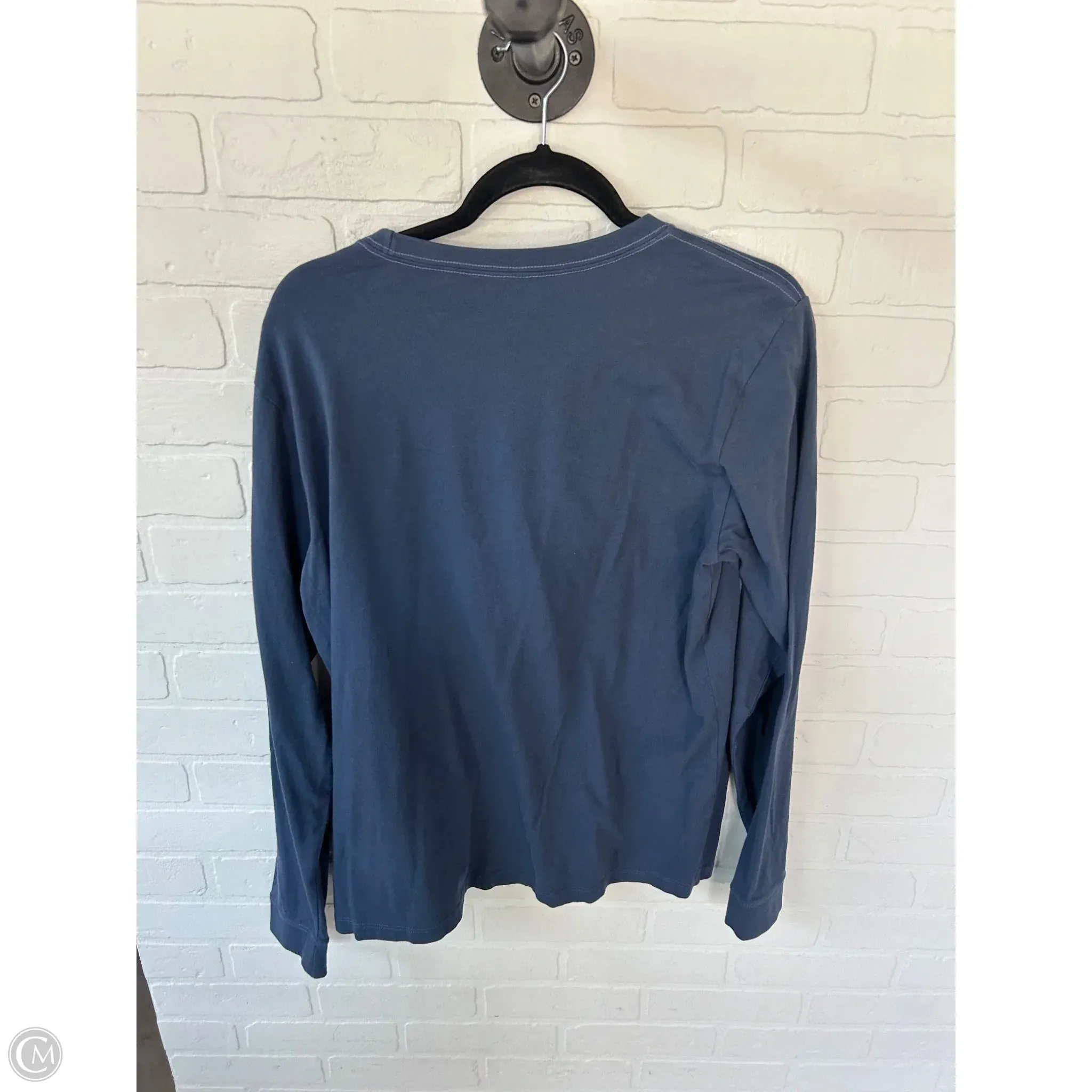 Top Long Sleeve Basic By Life Is Good In Blue, Size: L