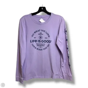 Top long sleeve Basic By Life Is Good In Purple, Size: M