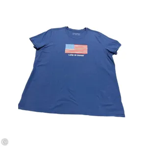 Top Short Sleeve Basic By Life Is Good In Navy, Size: Xxl