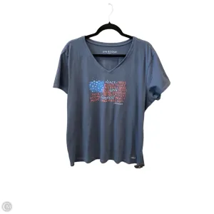 Top Short Sleeve By Life Is Good In Blue, Size: Xl