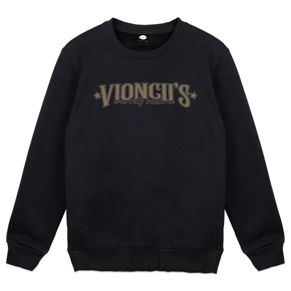 Vioncii Varsity Sailors Crewneck (Black/Olive)