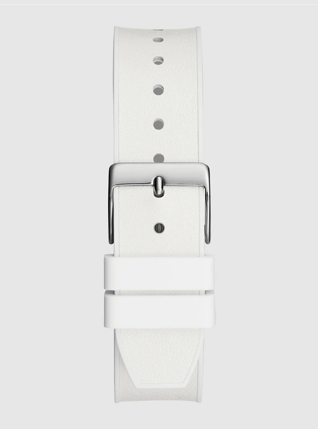 White Iconic 40th Silicone Watch Guess