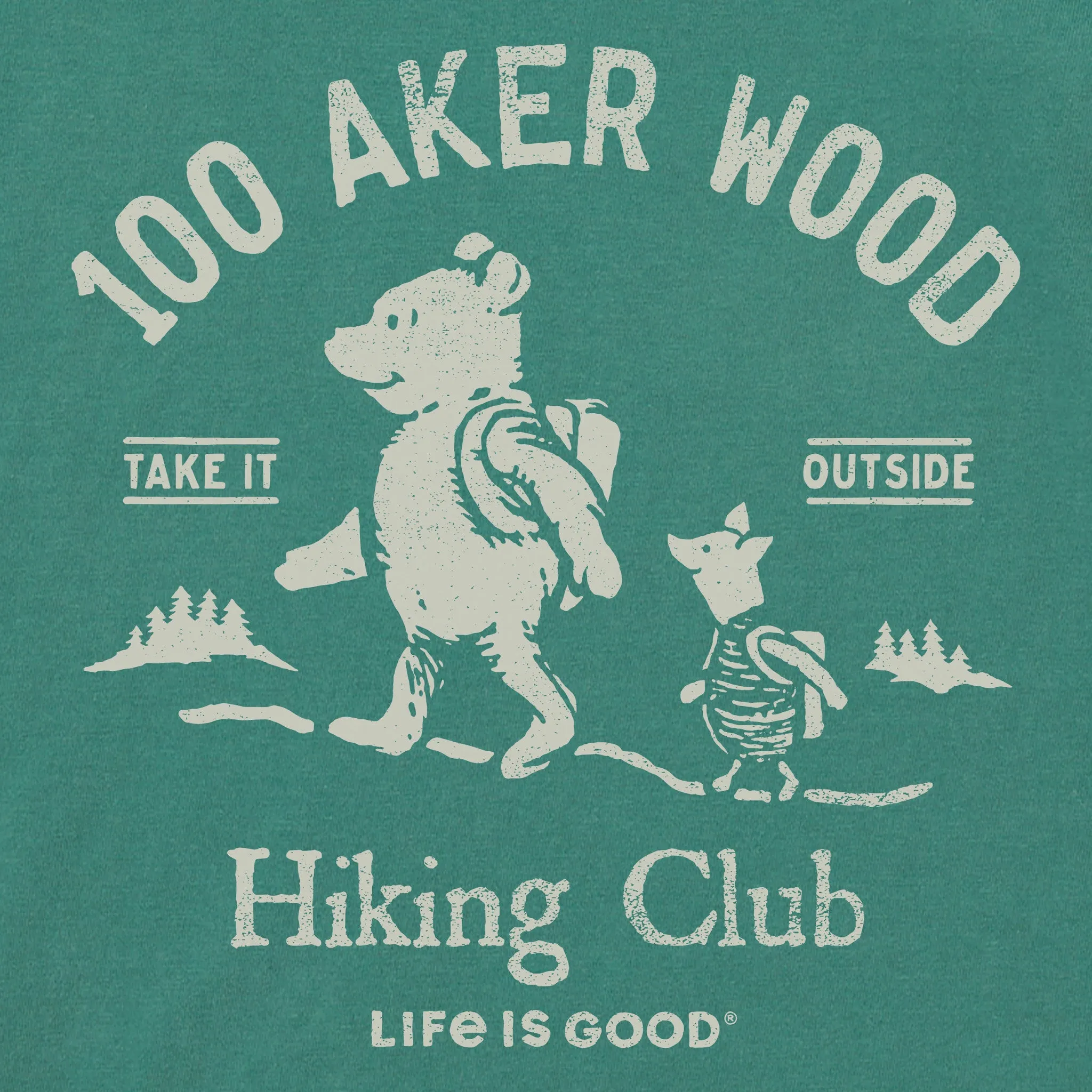 Women's 100 Aker Hiking Club Short Sleeve Crusher Tee Life is Good