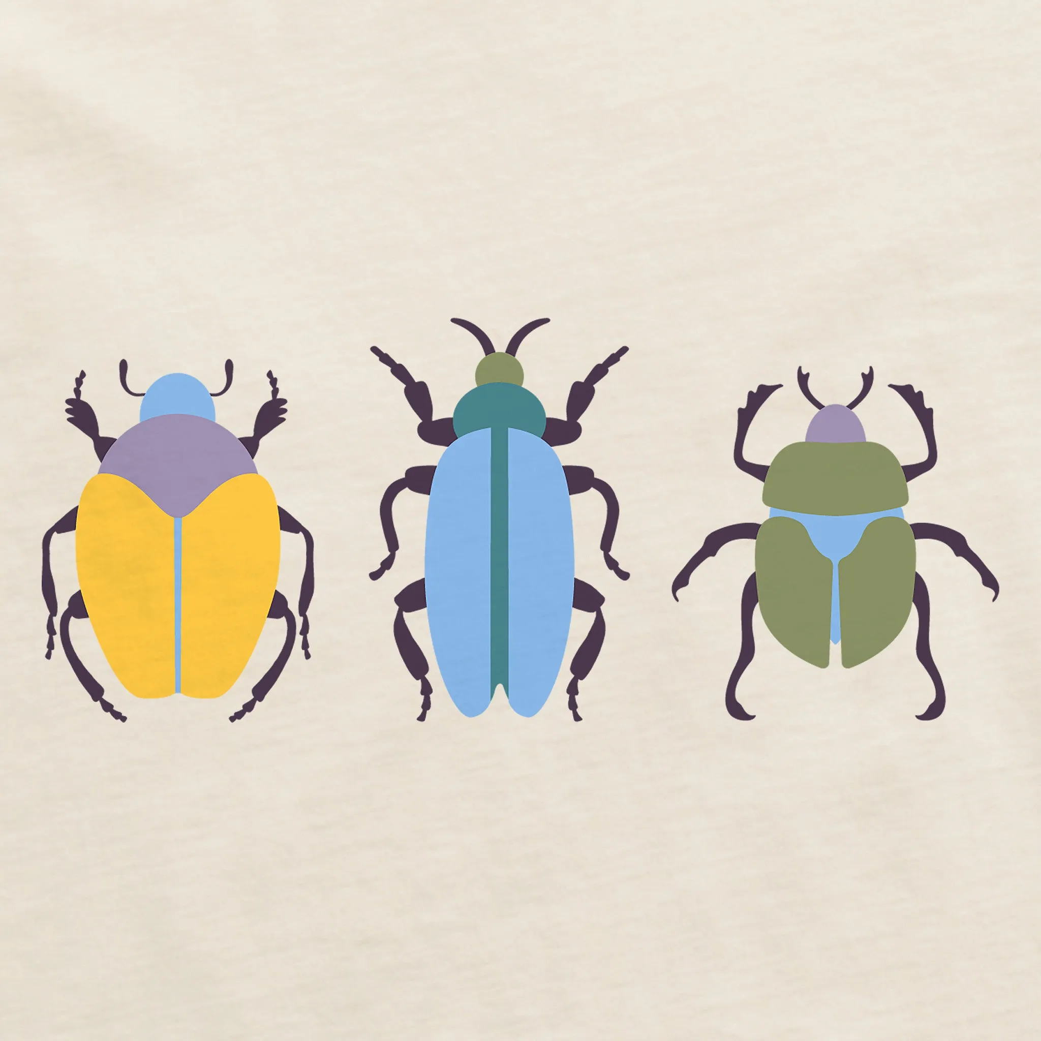 Women's 3 Beetles Short Sleeve Crusher Tee Life is Good