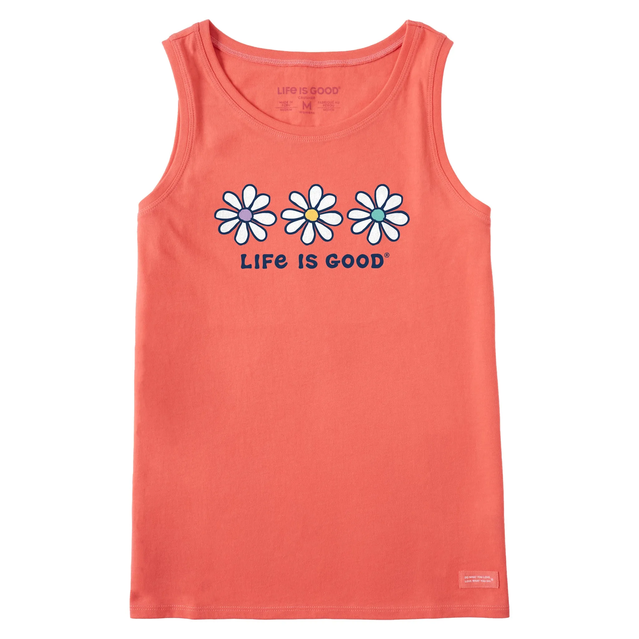 Women's 3 Daisies Crusher Tank Life is Good