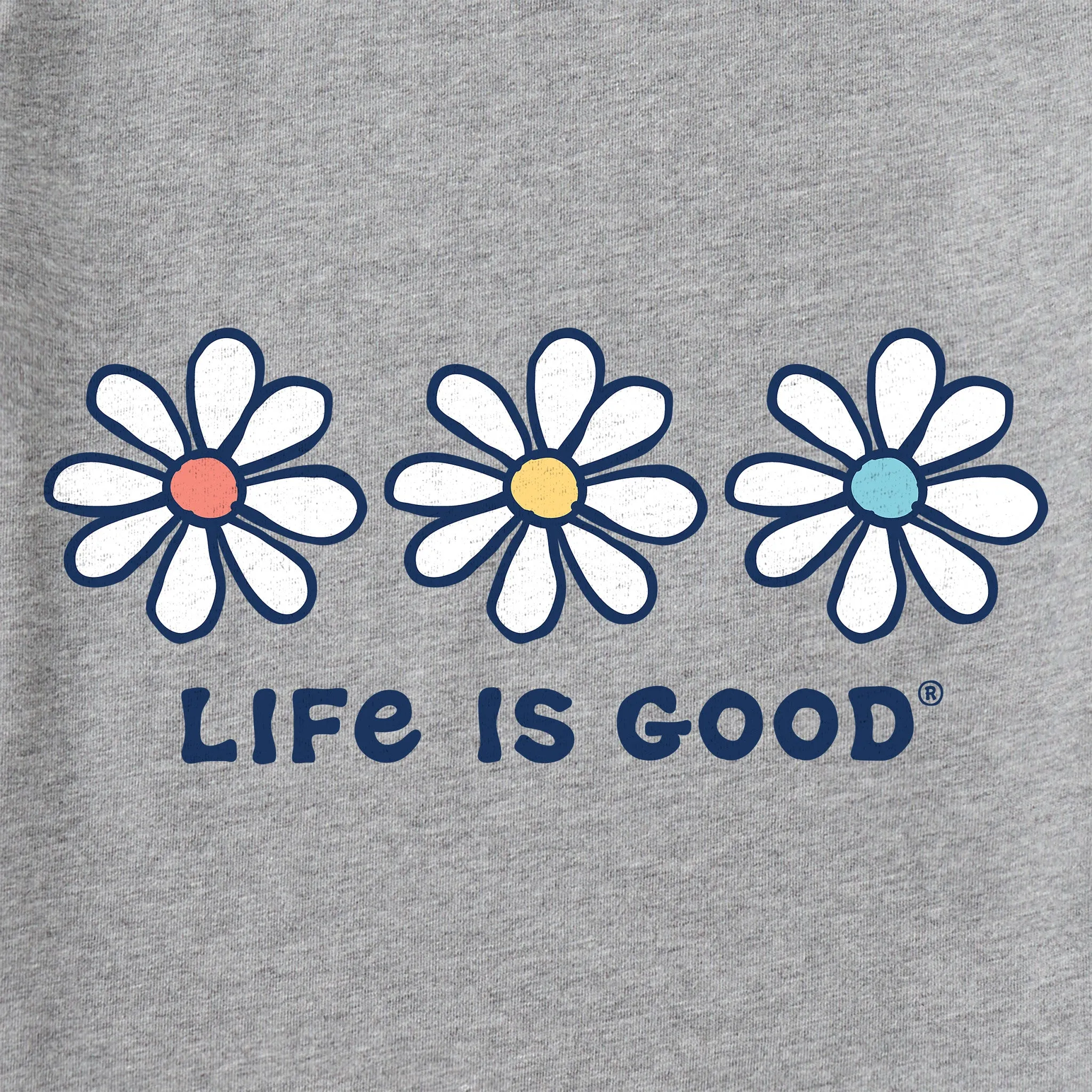 Women's 3 Daisies Crusher Tank Life is Good