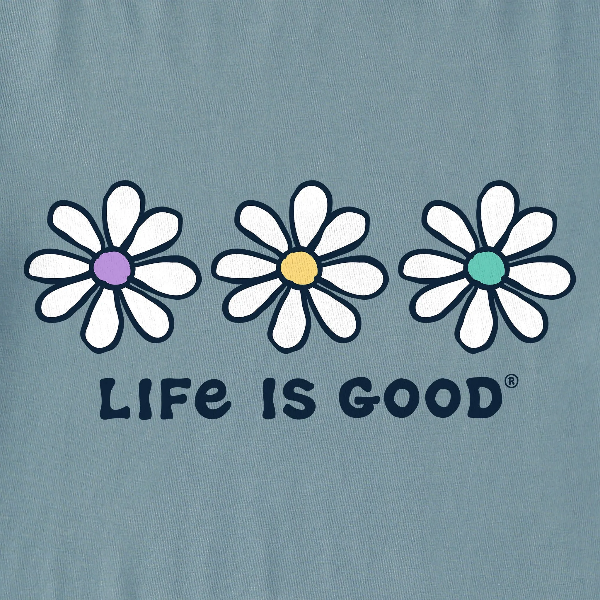 Women's 3 Daisies Crusher Tank Life is Good