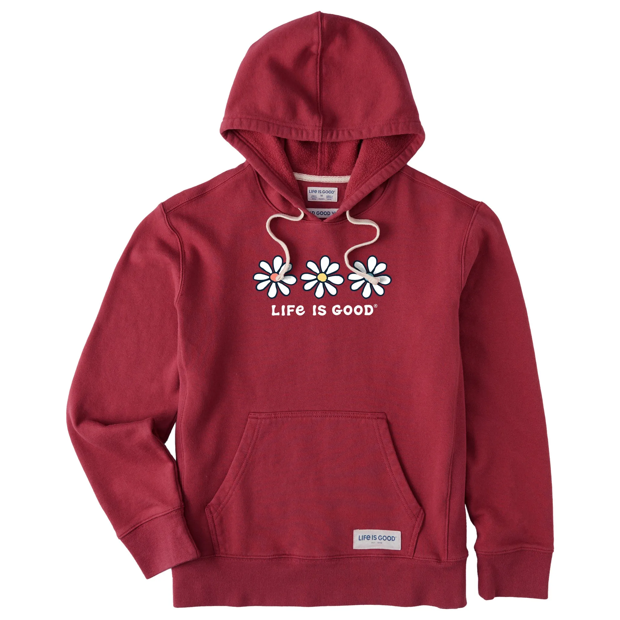 Women's 3 Daisies Simply True Fleece Hoodie Life is Good