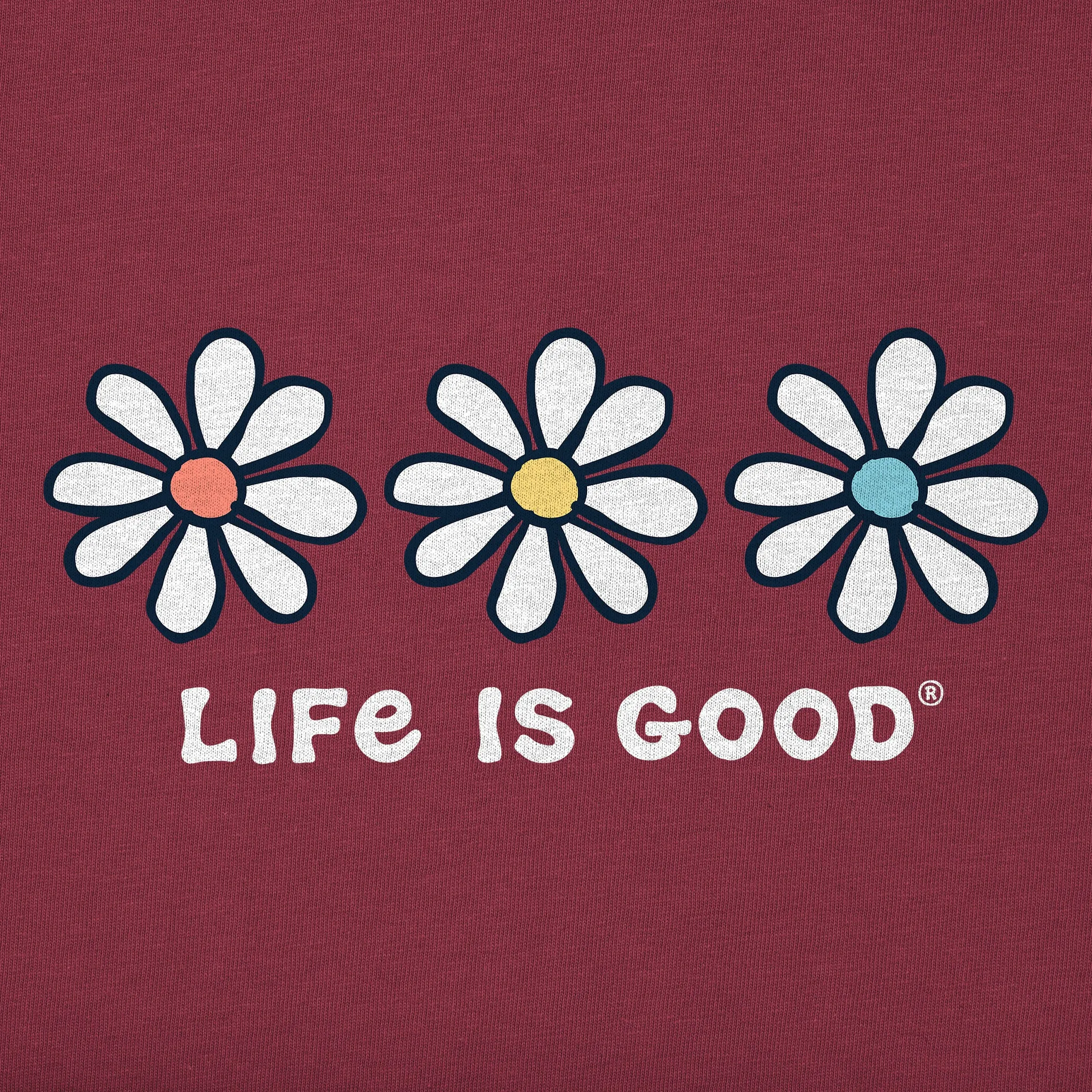 Women's 3 Daisies Simply True Fleece Hoodie Life is Good