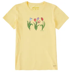 Women's 3 Genuine Tulips Short Sleeve Crusher Tee Life is Good