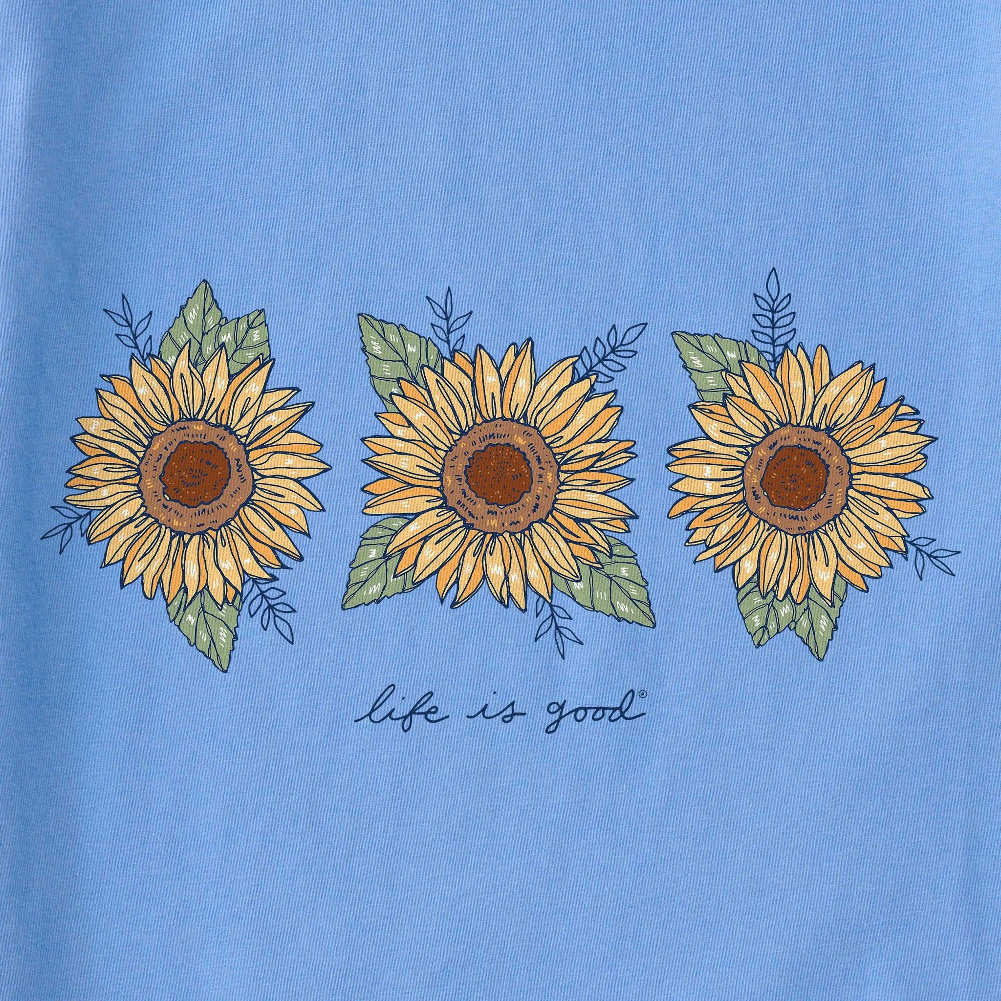 Women's 3 Sunflowers Simply True Fleece Hoodie Life is Good