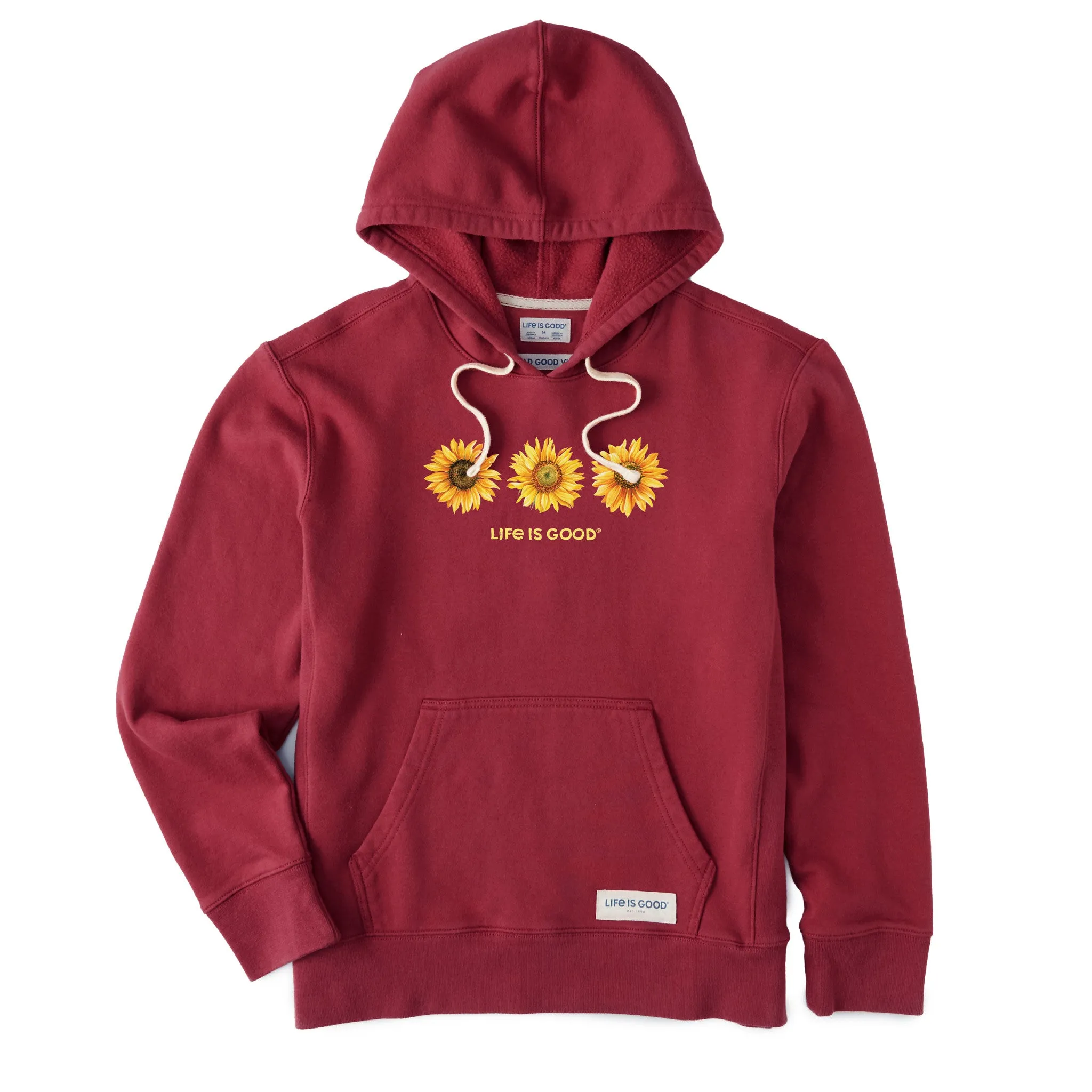 Women's 3 Sunflowers Simply True Fleece Hoodie Life is Good