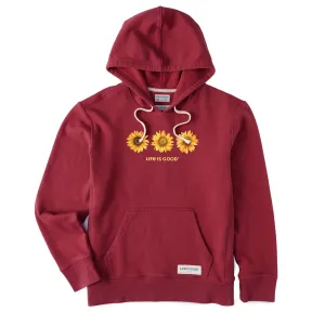 Women's 3 Sunflowers Simply True Fleece Hoodie Life is Good