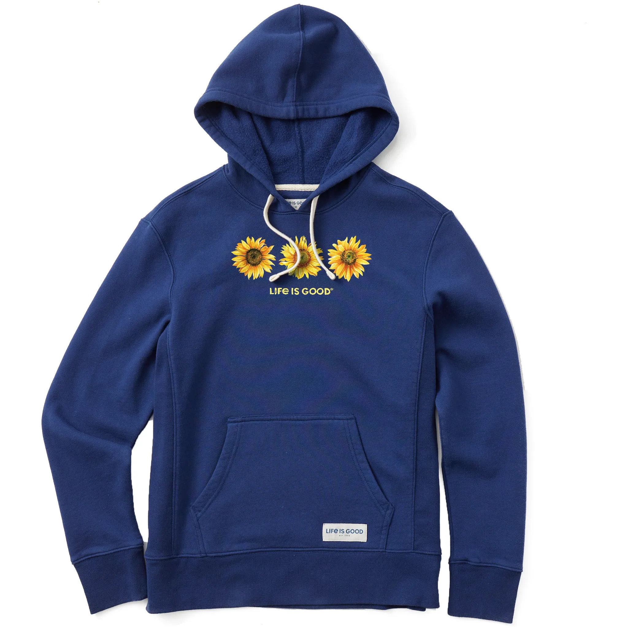 Women's 3 Sunflowers Simply True Fleece Hoodie Life is Good