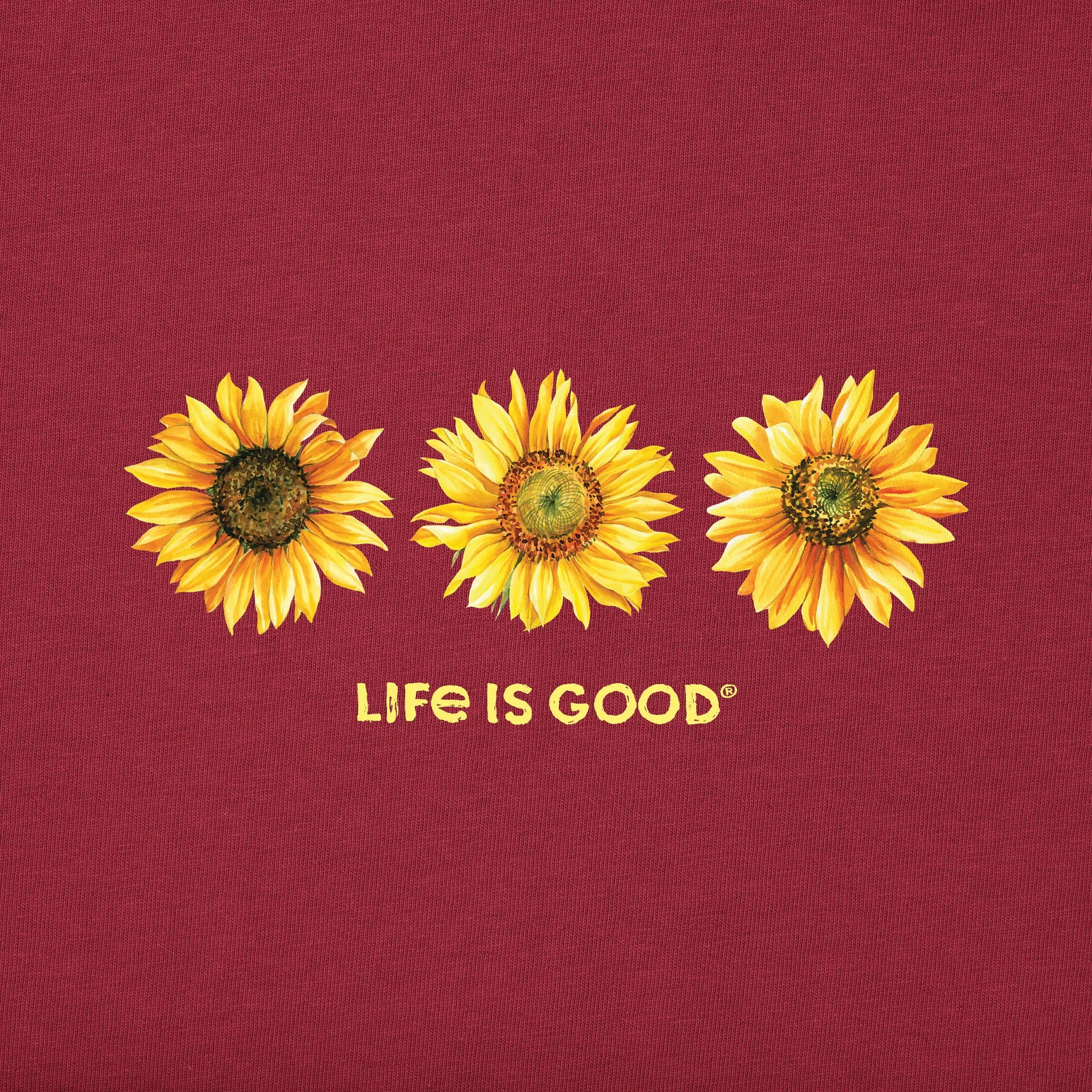 Women's 3 Sunflowers Simply True Fleece Hoodie Life is Good