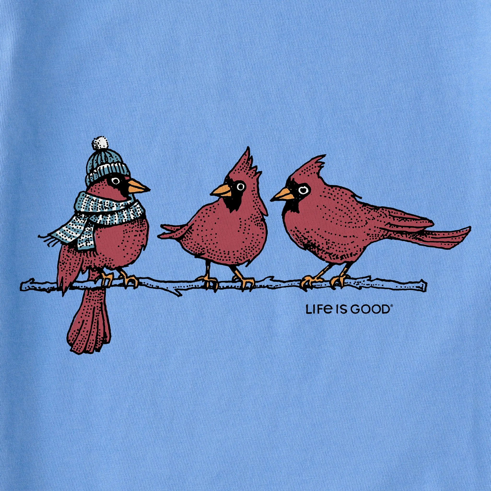 Women's 3 Warmly Dressed Cardinals Long Sleeve Crusher Vee Life is Good