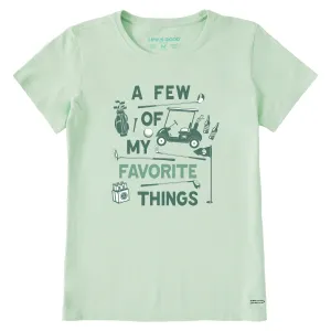 Women's A Few of my Favorite Golf Things Short Sleeve Crusher Tee Life is Good