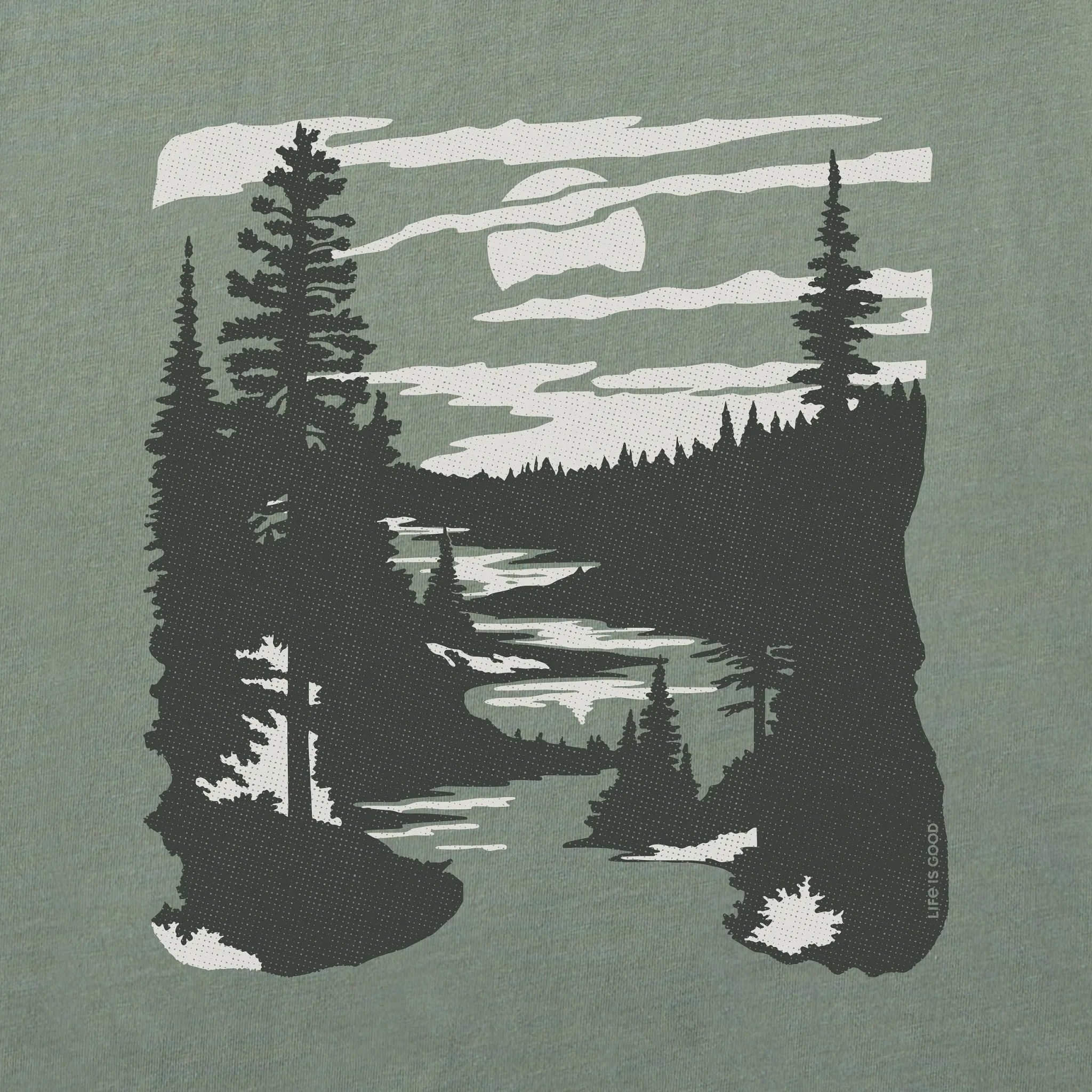 Women's A River Runs Through It Short Sleeve Crusher Tee Life is Good