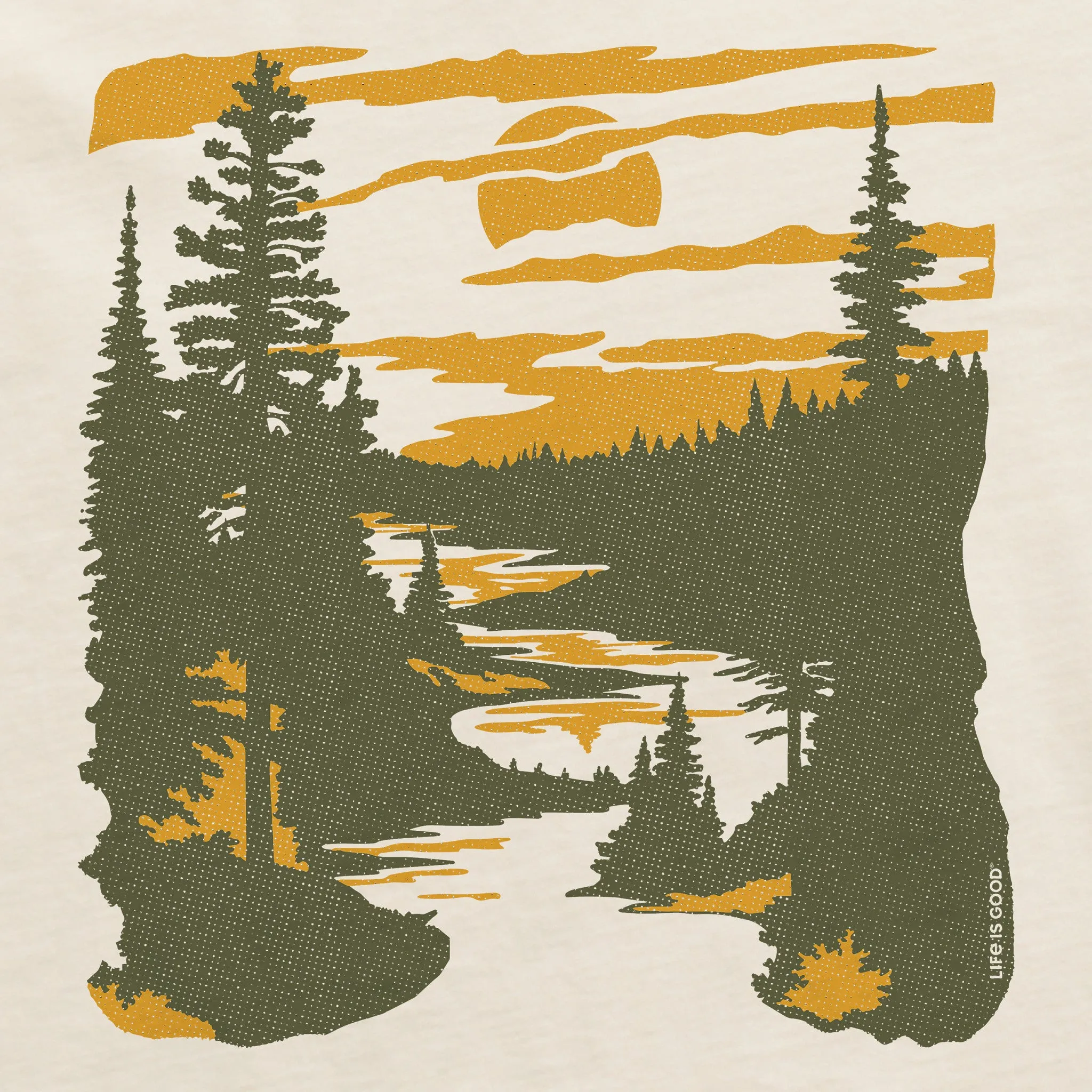 Women's A River Runs Through It Short Sleeve Crusher Tee Life is Good