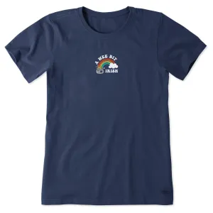 Women's A Wee Bit Irish Short Sleeve Crusher Tee Life is Good
