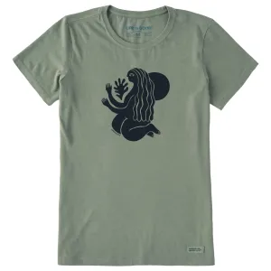 Women's A Woman and Her Plant Short Sleeve Crusher Tee Life is Good
