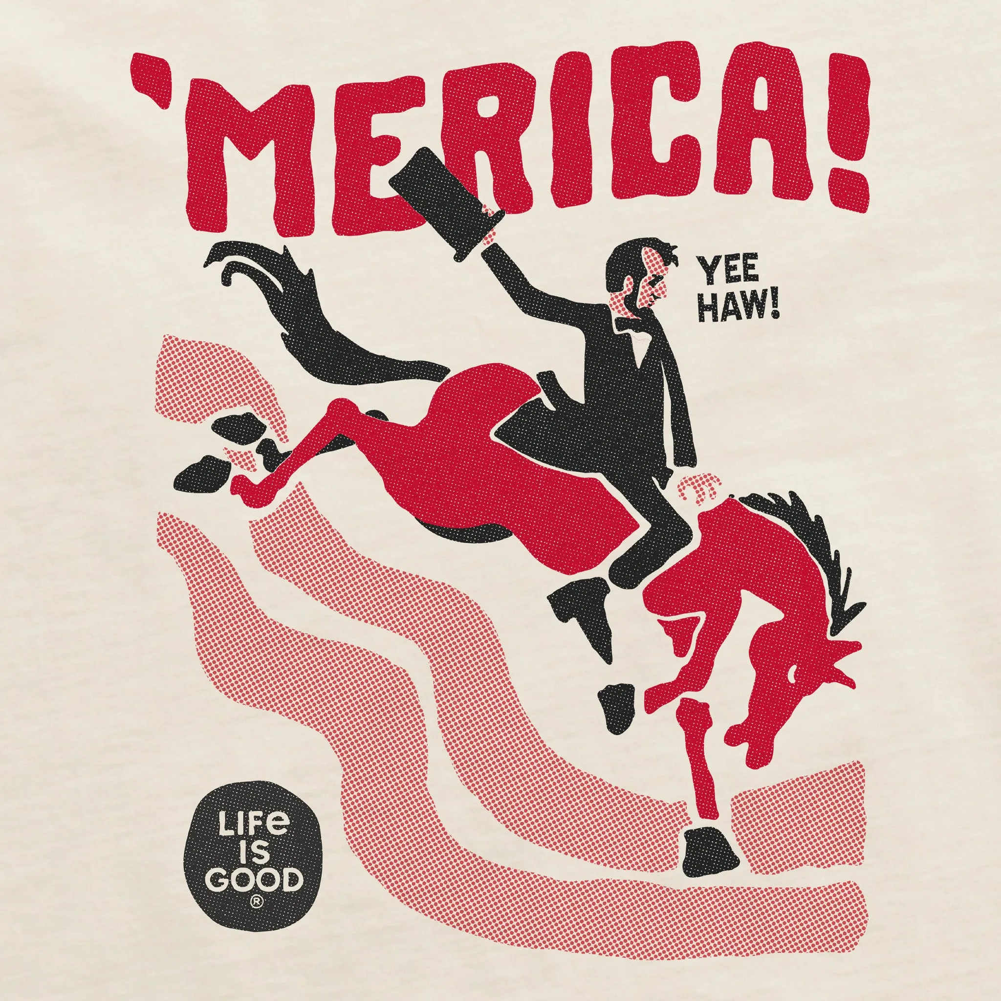 Women's Abemerica Short Sleeve Crusher Boxy Tee Life is Good