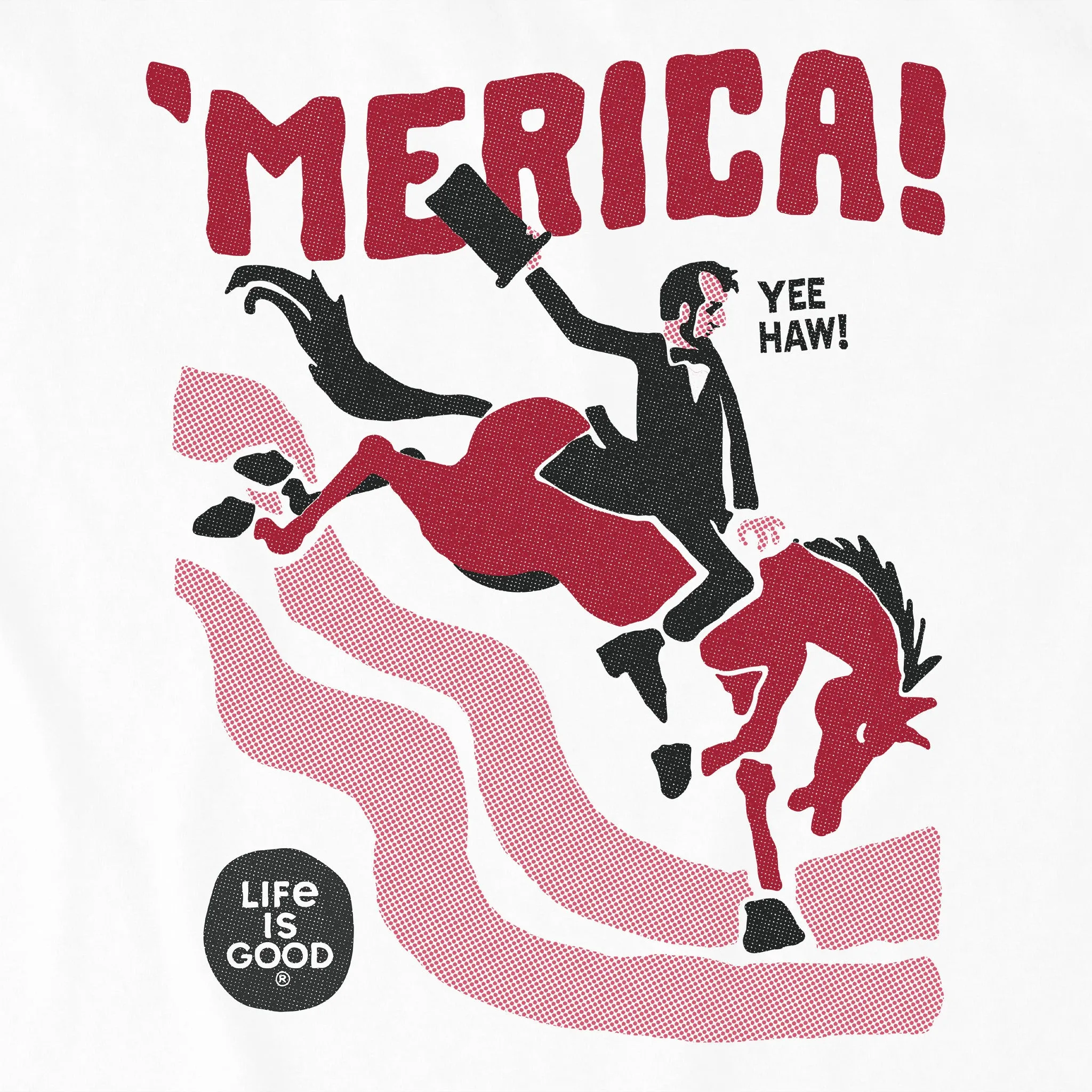 Women's Abemerica Short Sleeve Crusher Boxy Tee Life is Good