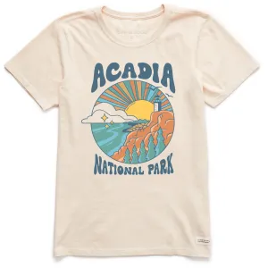 Women's Acadia Burst Short Sleeve Crusher Tee Life is Good