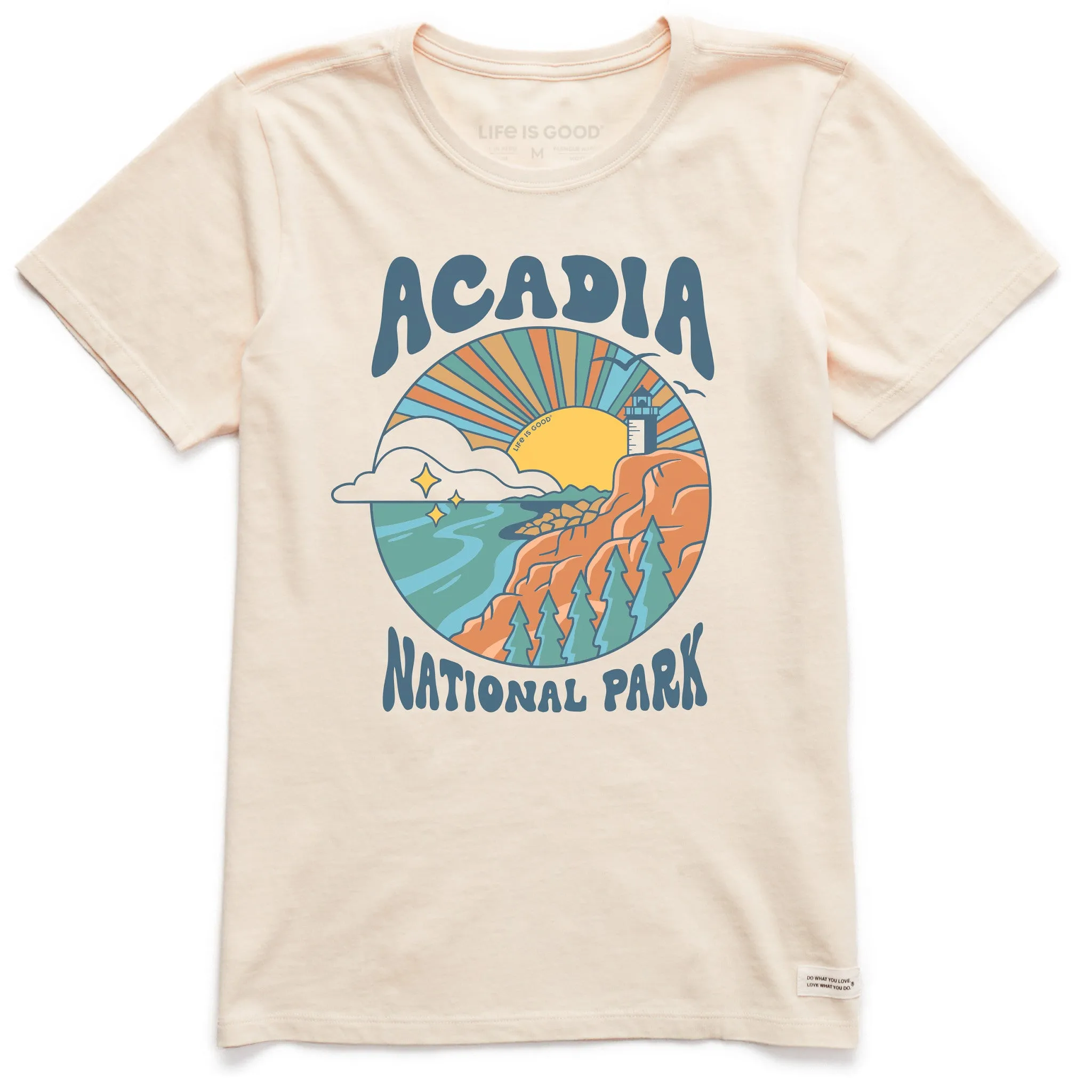 Women's Acadia Burst Short Sleeve Crusher Tee Life is Good