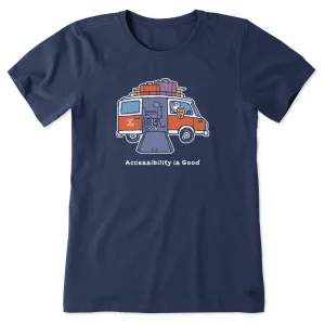 Women's Accessibility is Good Short Sleeve Tee Life is Good