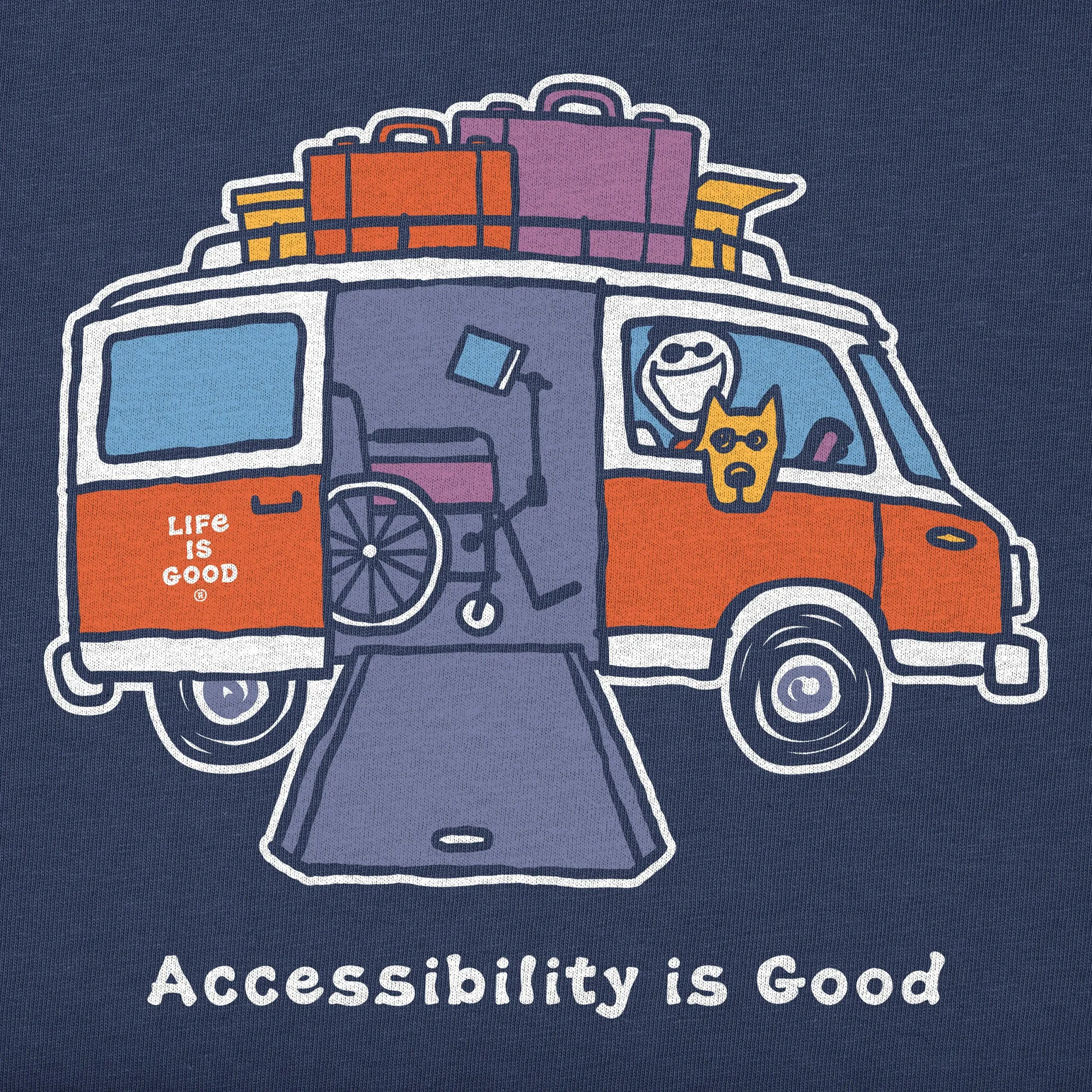 Women's Accessibility is Good Short Sleeve Tee Life is Good