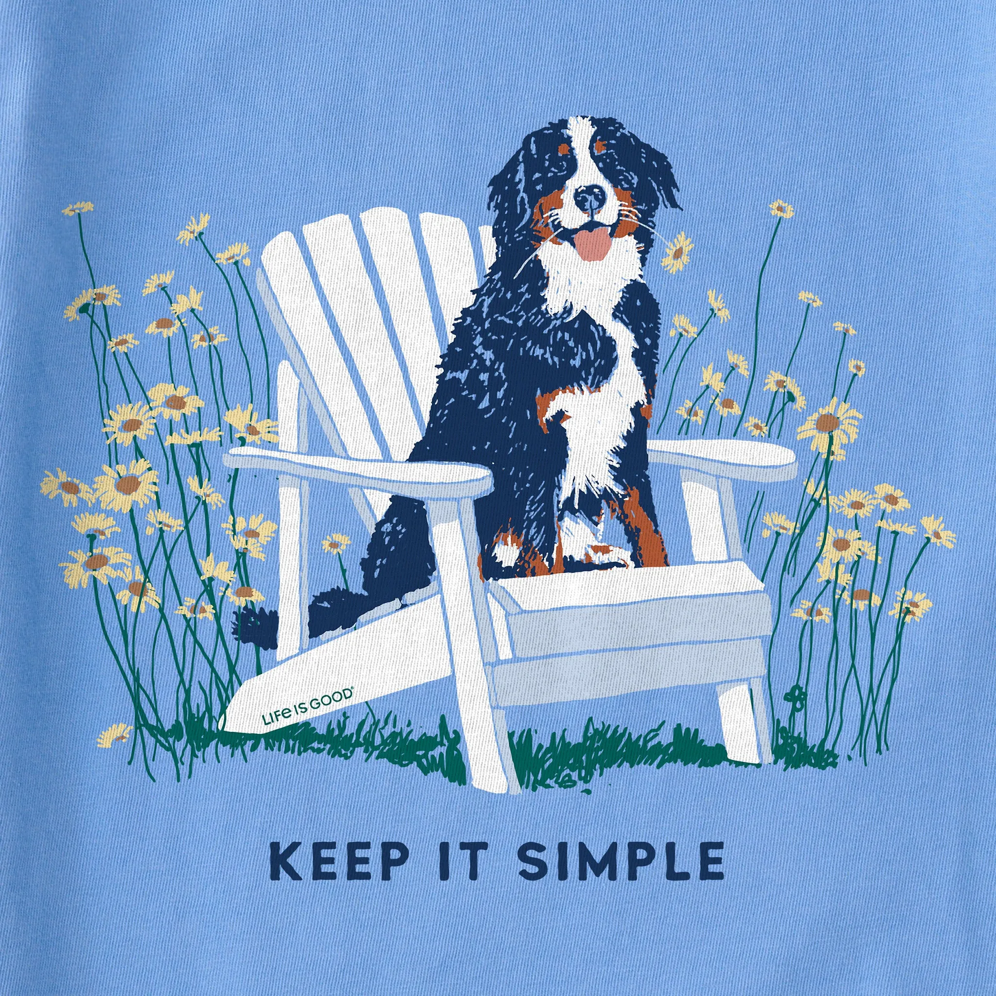 Women's Adirondack Bernese Keep it Simple Short Sleeve Tee Life is Good