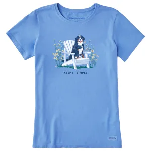 Women's Adirondack Bernese Keep it Simple Short Sleeve Tee Life is Good